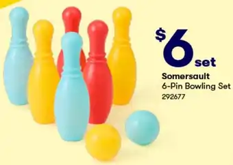 BIG W Somersault 6-Pin Bowling Set offer
