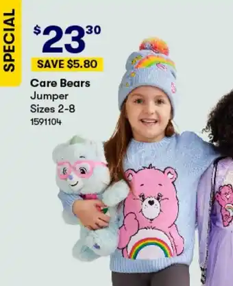 BIG W Care Bears Jumper Sizes 2-8 offer