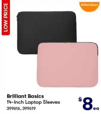 BIG W Brilliant Basics 14-Inch Laptop Sleeves offer