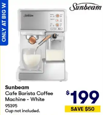 BIG W Sunbeam Cafe Barista Coffee Machine White offer