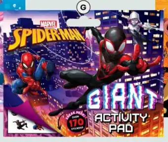 G. Spider-Man: Giant Activity Pad