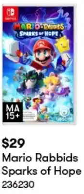 BIG W Mario Rabbids Sparks of Hope offer