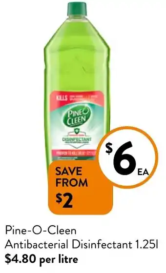 Foodworks Pine-O-Cleen Antibacterial Disinfectant 1.25L offer