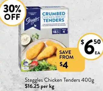 Foodworks Steggles Chicken Tenders 400g offer
