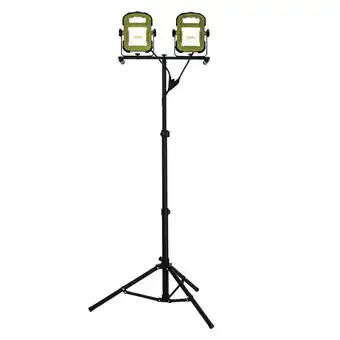 Mitre 10 Mirabella Dual Retractable Work Light LED with Tripod 2 x 20W offer