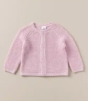 Target Baby Organic Cotton Waffle Knit Cardigan offer