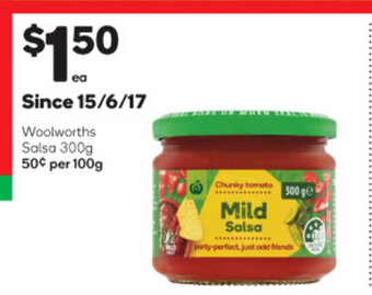 Woolworths Woolworths Salsa 300g offer