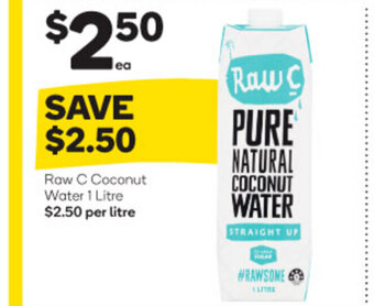 Woolworths Raw C Coconut Water 1 Litre offer