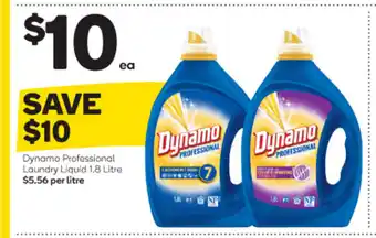 Woolworths Dunamo Professional Laundry Liquid 1.8 Litre offer