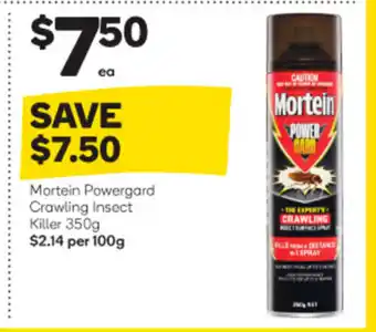 Woolworths Mortein Powerguard Crawling Insect Killer 350g offer