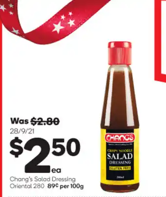 Chang's Salad Dressing Oriental 280