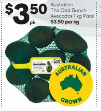 Woolworths Australian The Odd Bunch Avocados 1kg Pack offer