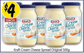NQR Kraft Cream Cheese Spread Original 500g offer