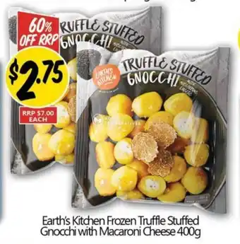 Earth's Kitchen Frozen Truffle Stuffed Gnocchi with Macaroni Cheese 400g