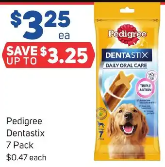 Foodland Pedigree Dentastix 7 Pack offer