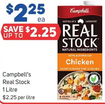 Foodland Campbell's Real Stock 1 Litre offer