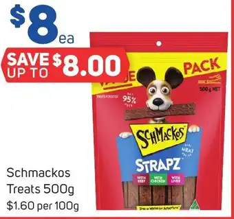 Foodland Schmackos Treats 500g offer