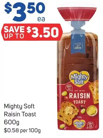 Foodland Mighty Soft Raisin Toast 600g offer