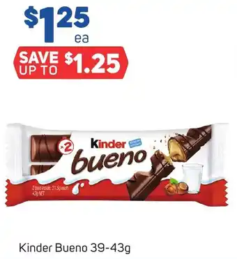 Foodland Kinder Bueno 39-43g offer