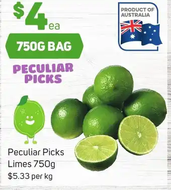 Foodland Peculiar Picks Limes 750g offer