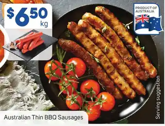 Foodland Australian Thin BBQ Sausages offer