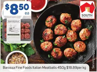 Foodland Barossa Fine Foods Italian Meatballs 450g offer