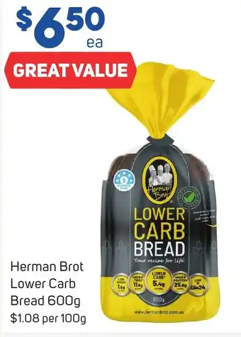 Foodland Herman Brot Lower Carb Bread 600g offer