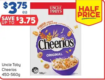 Uncle Toby Cheerios 450-560g