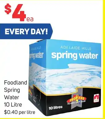 Foodland Foodland Spring Water 10 Litre offer