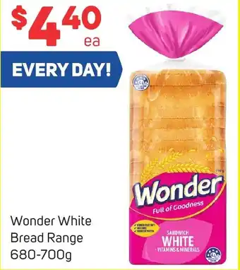 Foodland Wonder White Bread Range 680-700g offer