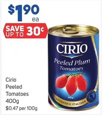 Foodland Cirio Peeled Tomatoes 400g offer