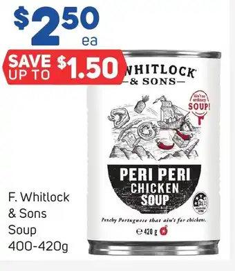 Foodland F. Whitlock & Sons Soup 400-420g offer