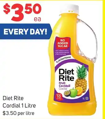 Foodland Diet Rite Cordial 1 Litre offer