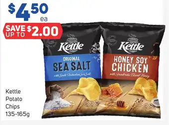 Foodland Kettle Potato Chips 135-165g offer