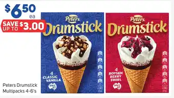 Foodland Peters Drumstick Multipacks 4-6's offer