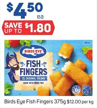 Foodland Birds Eye Fish Fingers 375g offer