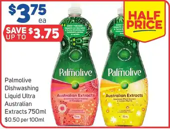 Foodland Palmolive Dishwashing Liquid Ultra Australian Extracts 750ml offer