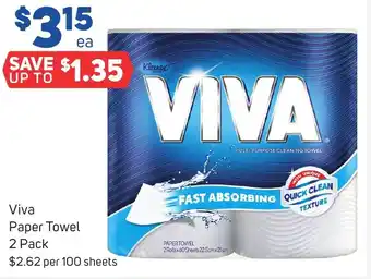 Foodland Viva Paper Towel 2 Pack offer