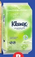 Foodland Kleenex Antibacterial Wipes 40 Pack offer