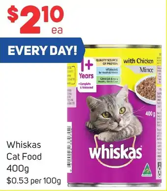 Foodland Whiskas Cat Food 400g offer