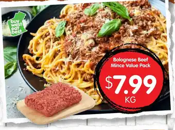 Spudshed Bolognese Beef Mince Value Pack offer