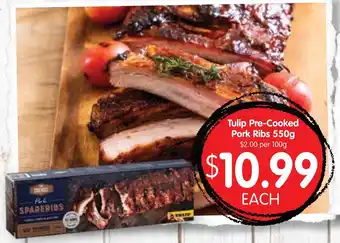 Spudshed Tulip Pre-Cooked Pork Ribs 550g offer