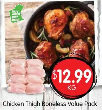 Spudshed Chicken Thigh Boneless Value Pack offer