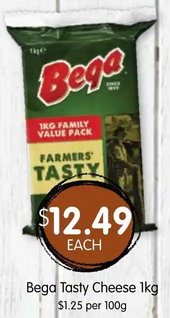 Spudshed Bega Tasty Cheese 1kg offer