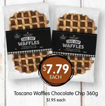 Spudshed Toscano Waffles Chocolate Chip 360g offer