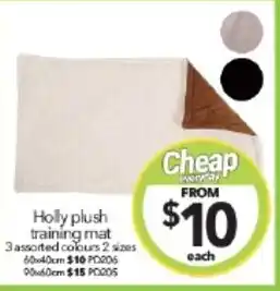 Cheap as Chips Holly plush training mat offer