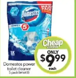 Cheap as Chips Domestos power toilet deaner offer