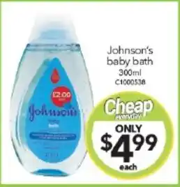 Cheap as Chips Johnson's baby bath 300ml offer