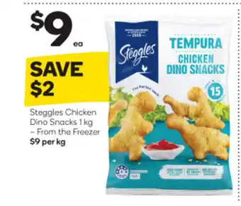 Woolworths Steggles Chicken Dino Snacks 1kg offer