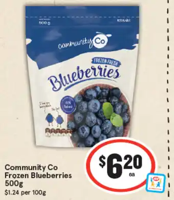 IGA Community Co Frozen Blueberries 500g offer